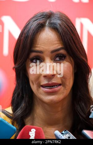 Madrid, Spagna. 17th Apr, 2023. 36th Gourmets Salon. Begoña Villacis Sanchez, vicesindaco di Madrid dal 2019. IFEMA, Madrid, Spagna. Credit: EnriquePSans/Alamy Live News Foto Stock