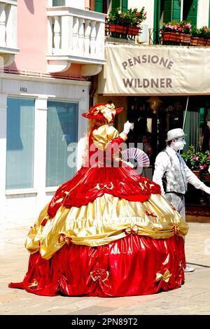 Artisti di strada a Venezia, città metropolitana di Venezia, regione Veneto, Italia, Europa Foto Stock