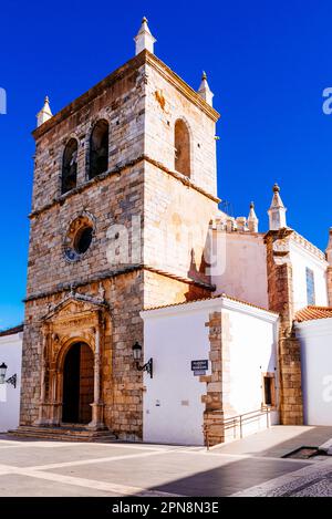 La chiesa di Santa María Magdalena nella piazza omonima. Costruito in stile manuelino, che deriva dal tardo gotico. Risalente al primo Foto Stock