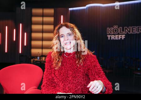 Anne Ratte-Polle bei der Aufzeichnung der WDR-Talkshow 'Kölner Treff' im WDR Studio BS 2. Köln, 09.03.2023 Foto Stock