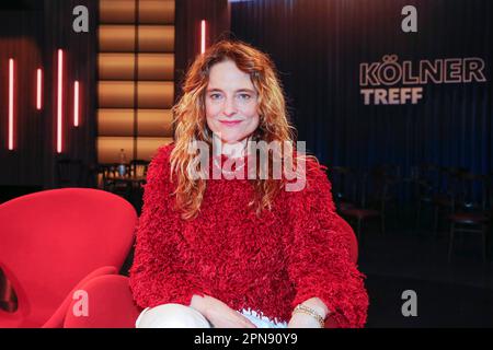 Anne Ratte-Polle bei der Aufzeichnung der WDR-Talkshow 'Kölner Treff' im WDR Studio BS 2. Köln, 09.03.2023 Foto Stock