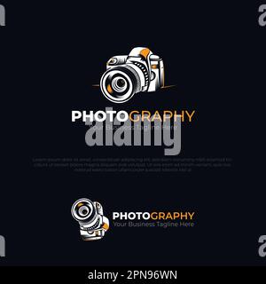 Fotocamera Fotografia Logo icona marchio Azienda Logo modello di progettazione Illustrazione Vettoriale