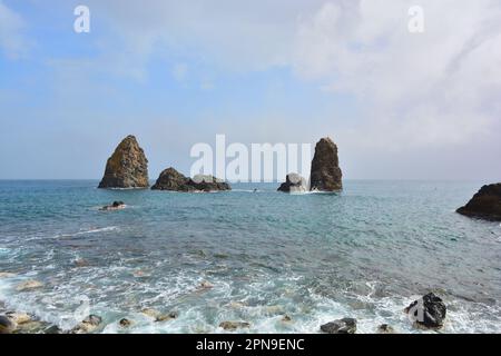 Riserva naturale marina delle Isole Ciclopi Foto Stock