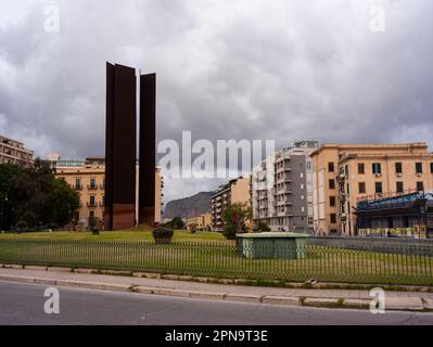 Palermo, Italia - 23 dicembre 2022: Monumento ai caduti nella lotta contro la mafia, Palermo Foto Stock