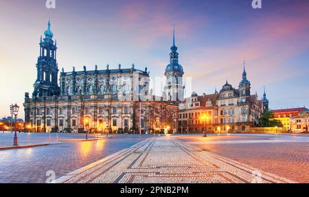 Nella cattedrale di Dresda; Germania, Europa Foto Stock