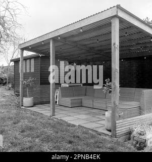 Garden room, Medstead, Hampshire, Inghilterra, Regno Unito. Foto Stock