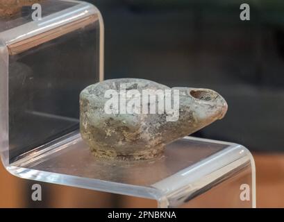 Manufatti fenici e cartaginesi al Museo Punico e Romano di Utica Foto Stock