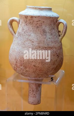 Manufatti fenici e cartaginesi al Museo Punico e Romano di Utica Foto Stock