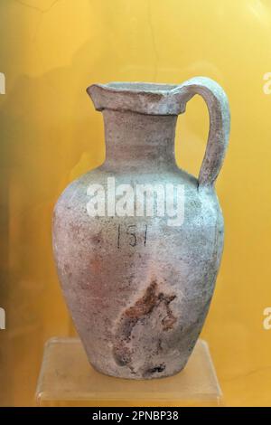 Manufatti fenici e cartaginesi al Museo Punico e Romano di Utica Foto Stock