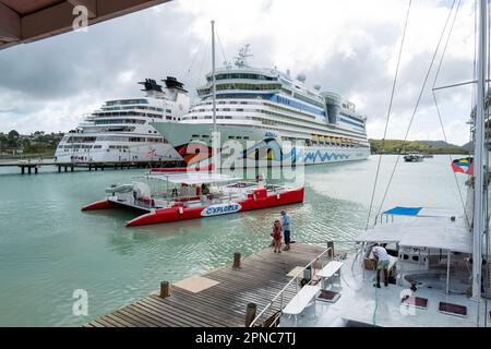 Navi da crociera a St Jo Foto Stock