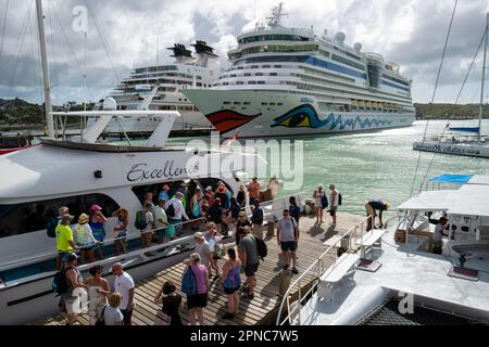 Navi da crociera a St Jo Foto Stock