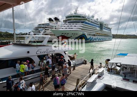 Navi da crociera a St Jo Foto Stock