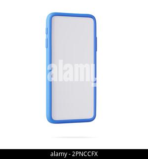 3D Mockup per smartphone Render Illustrazione Vettoriale