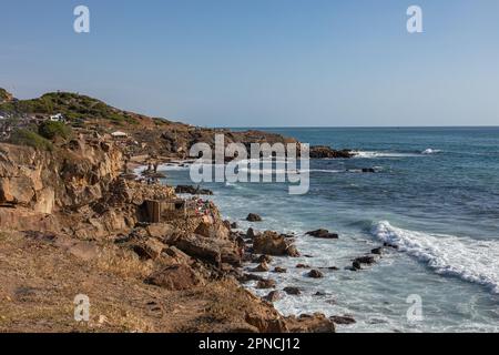 Tangeri, Marocco - 2022: Riserva di Capo Spartel vicino a Tangeri, con un faro molto famoso Foto Stock