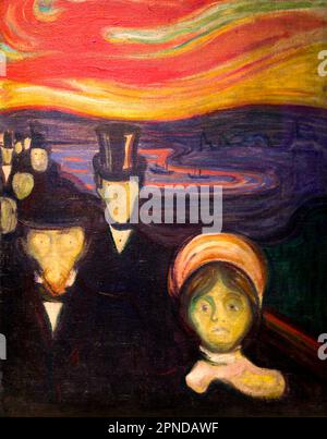 Anxiety, 1894, Edvard Munch, Museo e Galleria d'Arte di Munch, Munch-Museet, Oslo, Norvegia, Europa Foto Stock