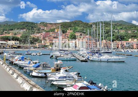 Villaggio di Rio Marina ,Isola d'Elba,Toscana,mar mediterraneo,Italia Foto Stock