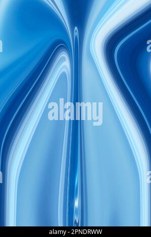 Abstract blu sfondo ondulato Foto Stock