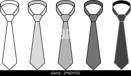Vettore cravatta uomo. CAD moda. Illustrazione Vettoriale