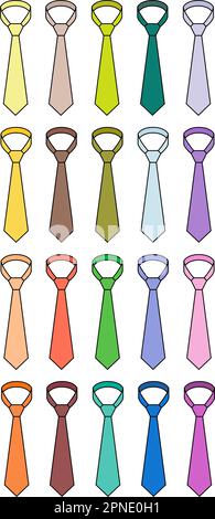 Vettore cravatta uomo. CAD moda. Illustrazione Vettoriale