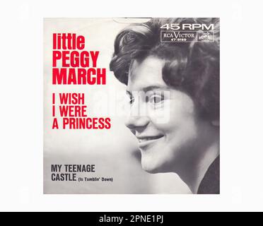 1963 - Little Peggy Marzo 02 A - Vintage 45 R.P.M Music Vinyl Record Foto Stock