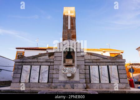 Monumento ai caduti per la Spagna della dittatura Franco. Ocaña, Toledo, Castilla la Mancha, Spagna, Europa Foto Stock