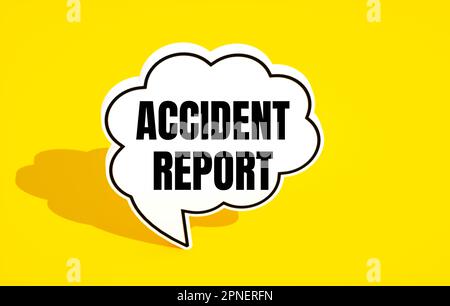 Rapporto di incidente Foto Stock