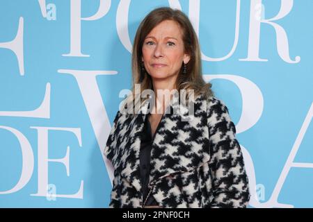 Parigi, Francia. 18th Apr, 2023. Anne Gravoin ha partecipato alla prima del film la vie pour De Vrai tenutosi al Pathhe Wepler, a Parigi, in Francia, il 18 aprile 2023. Photo by David Boyer/ABACAPRESS.COM Credit: Abaca Press/Alamy Live News Foto Stock