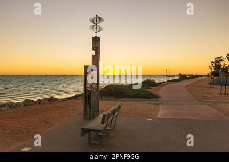 Un punto di riferimento naturale del Tesoro a Denham nell'Australia Occidentale, Australia. Foto Stock