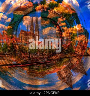 BAVARIA : REGENSBURGER DOM Foto Stock