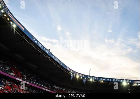 Vista generale durante il campionato francese Ligue 1 partita di calcio tra Parigi Saint-Germain e COME Monaco il 28 agosto 2022 allo stadio Parc des Princes di Parigi, Francia - Foto Matthieu Mirville / DPPI Foto Stock