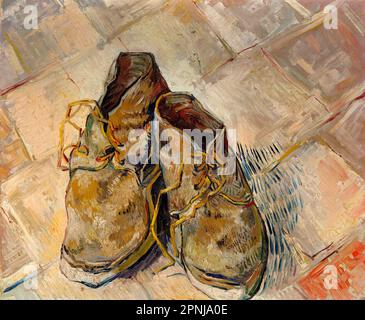 Scarpe di Vincent van Gogh, 1888 ( olio su tela 0,45 x 0,55 cm) INCONTRÒ New York Foto Stock