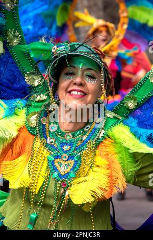 Street Performer, Notting Hill Carnival, agosto 2022 Foto Stock