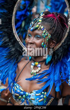 Street Performer, Notting Hill Carnival, agosto 2022 Foto Stock