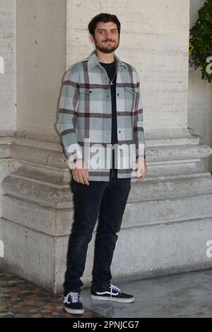 Roma, Italia. 19th Apr, 2023. Claudio Colica partecipa alla fotocall del film prime Video 'Io e mio fratello' allo Space moderno cinema. (Foto di Mario Cartelli/SOPA Images/Sipa USA) Credit: Sipa USA/Alamy Live News Foto Stock