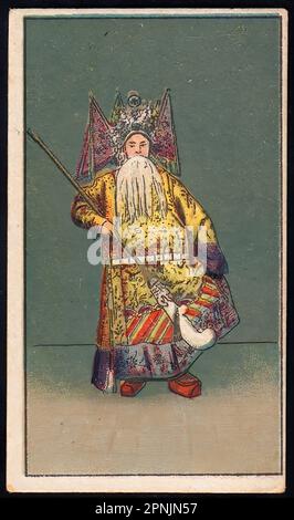 Carta da sigaretta cinese vintage , epoca pre-comunista Foto Stock