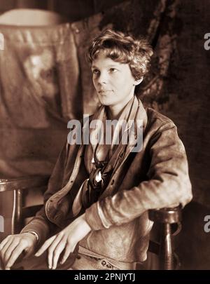 Amelia Earhart (1897-1937), foto di Peter A. Juley, c. 1932 Foto Stock