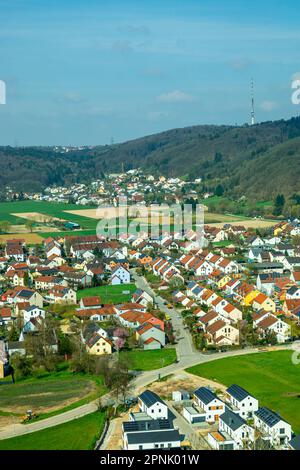 Escursione primaverile attraverso il bellissimo delta del Danubio vicino a Donaustauf - Baviera - Germania Foto Stock