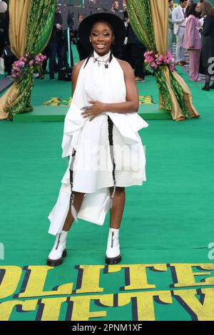 Seraphina Beh, Polite Society - Special Screening, Curzon Mayfair, Londra, Regno Unito, 19 aprile 2023, Foto di Richard Goldschmidt Foto Stock