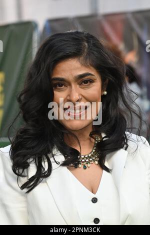 Londra, Regno Unito. 19th Apr, 2023. Nimra Buha alla proiezione speciale della società educata a Curzon Mayfair, Londra. Credit: Nils Jorgensen/Alamy Live News Foto Stock