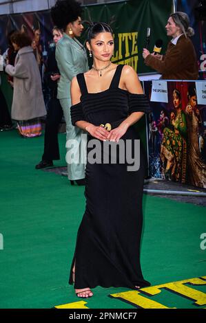 Priya Kansara arriva allo screening speciale della società educata, Curzon Mayfair, Londra, Regno Unito. Foto scattata il 19th aprile 2023. Credit: Vedi li/Picture Capital/Alamy Live News Foto Stock