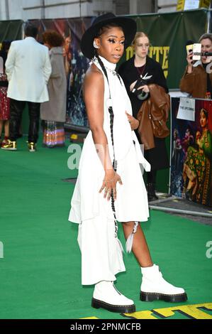 Seraphina Beh arriva allo screening speciale della società educata, Curzon Mayfair, Londra, Regno Unito. Foto scattata il 19th aprile 2023. Credit: Vedi li/Picture Capital/Alamy Live News Foto Stock