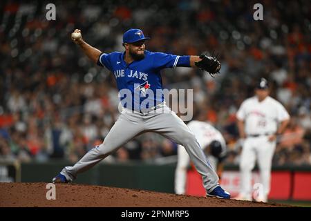 Il lanciatore di sollievo dei Toronto Blue Jays Yimi Garcia (93) entra in campo in fondo al settimo inning durante il gioco MLB tra i Toronto Blue J. Foto Stock