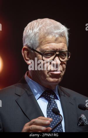 Tolone, Francia. 18th Apr, 2023. Eric Champ è eletto alla Rugby Club Toulonnais (RCT) Hall of Fame a Tolone, in Francia, il 18 aprile 2023. Foto di Laurent Coust/ABACAPRESS.COM. Credit: Abaca Press/Alamy Live News Foto Stock