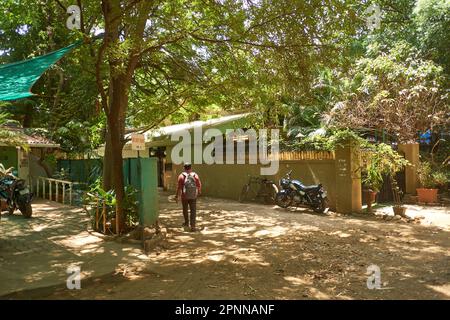 Aramnagar a Versova, Mumbai, è una piccola tasca di verde in un quartiere sempre più concreto e commercializzato. Foto Stock