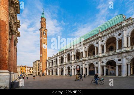 Piazza dei Signori, Basilica Palladiana, Vicenza, Veneto, Italia Foto Stock