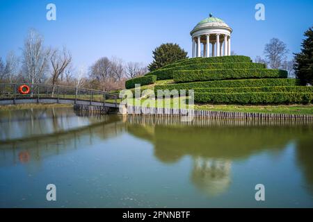 Tempio circolare monopterale, parco Querini, Vicenza, Veneto, Italia Foto Stock