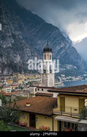 Limone sul Garda Lago di Garda, Lombardia, Italia Foto Stock