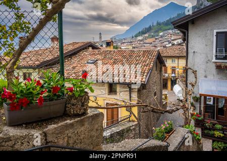 Limone sul Garda Lago di Garda, Lombardia, Italia Foto Stock
