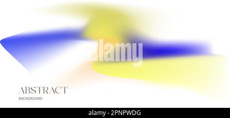Disegno astratto modello di sfondo colore sfumato azzurro e giallo su bianco Illustrazione Vettoriale