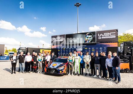 Zagabria, Croazia. 20th Apr, 2023. Ambiente durante il Rally Croazia 2023, 4th° round del Campionato Mondiale di Auto Rally WRC 2023, dal 20 al 23 aprile 2023 a Zagabria, Croazia - Foto Nikos Katikis/DPPI Credit: DPPI Media/Alamy Live News Foto Stock